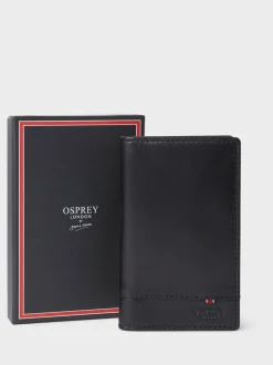 Portemonnees|Osprey London - - Micro-leren nette portemonnee Zwart