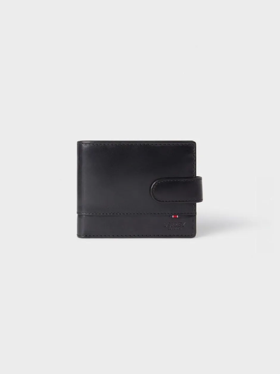 Portemonnees|Osprey London - - The London bruine leren portemonnee Zwart