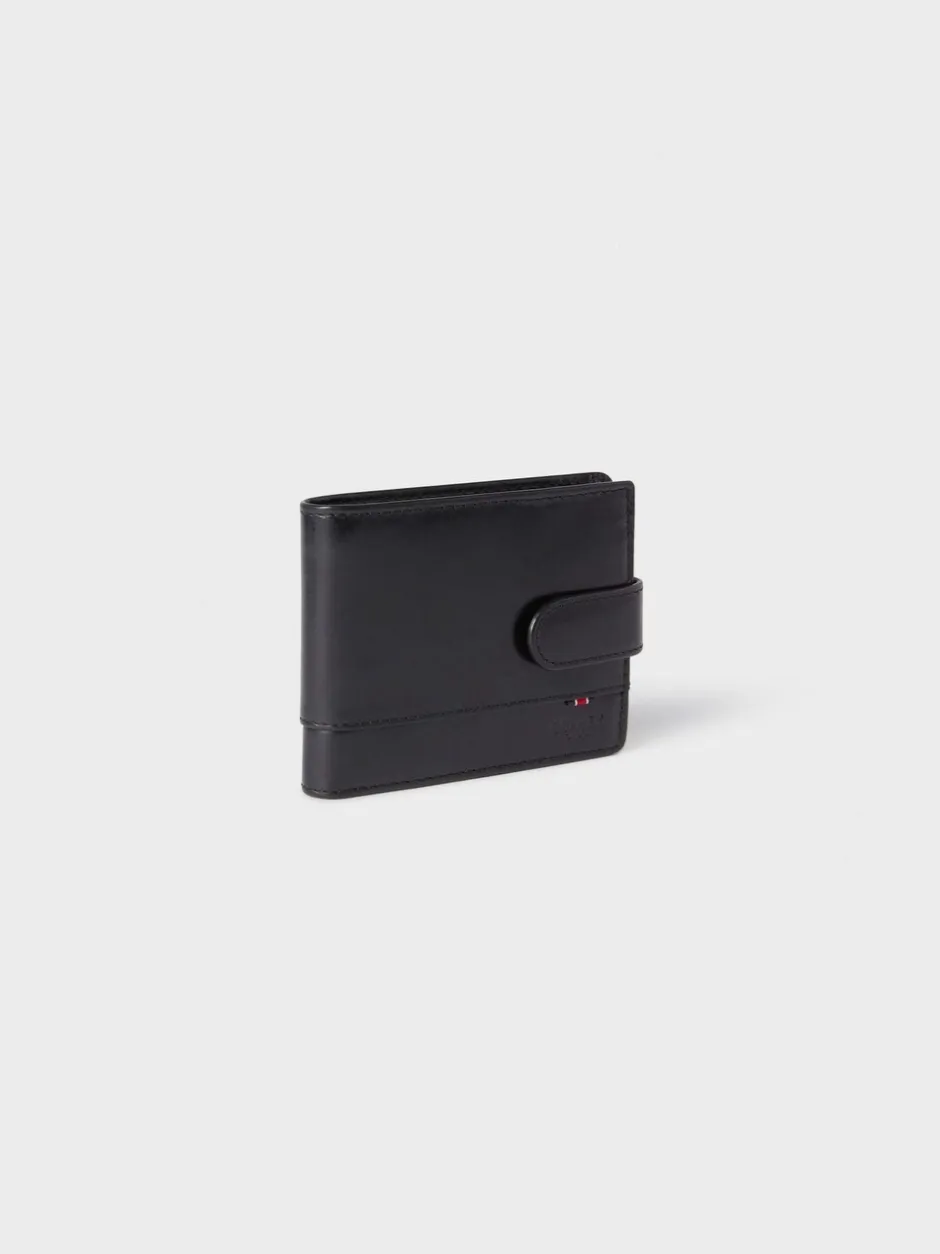 Portemonnees|Osprey London - - The London bruine leren portemonnee Zwart