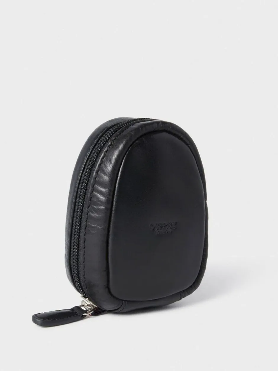Portemonnees*Osprey London - Leather Charger Pouch Zwart
