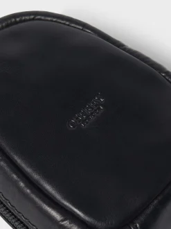 Portemonnees*Osprey London - Leather Charger Pouch Zwart