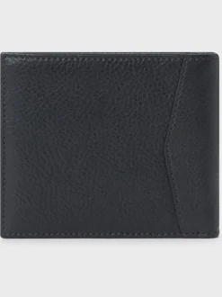 Portemonnees|Osprey London - The Compass leren muntenportemonnee Zwart