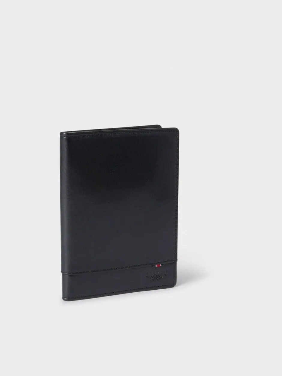 Portemonnees|Osprey London - The London Leather Passport Cover Zwart