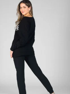 Sportkleding|Pineapple Zwart - Oversized Monster sweatshirt