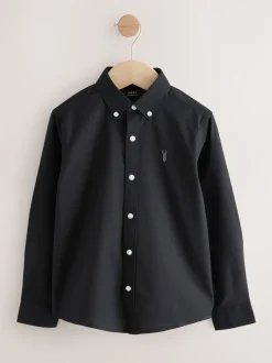 Shirts*Next Zwart - Oxford overhemd (3-16 jr)