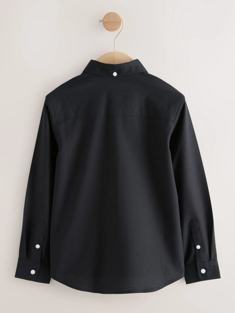 Shirts*Next Zwart - Oxford overhemd (3-16 jr)