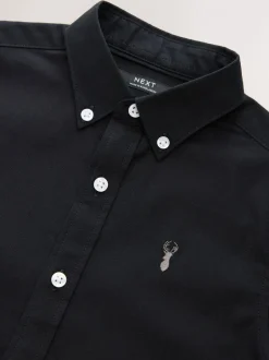 Shirts*Next Zwart - Oxford overhemd (3-16 jr)