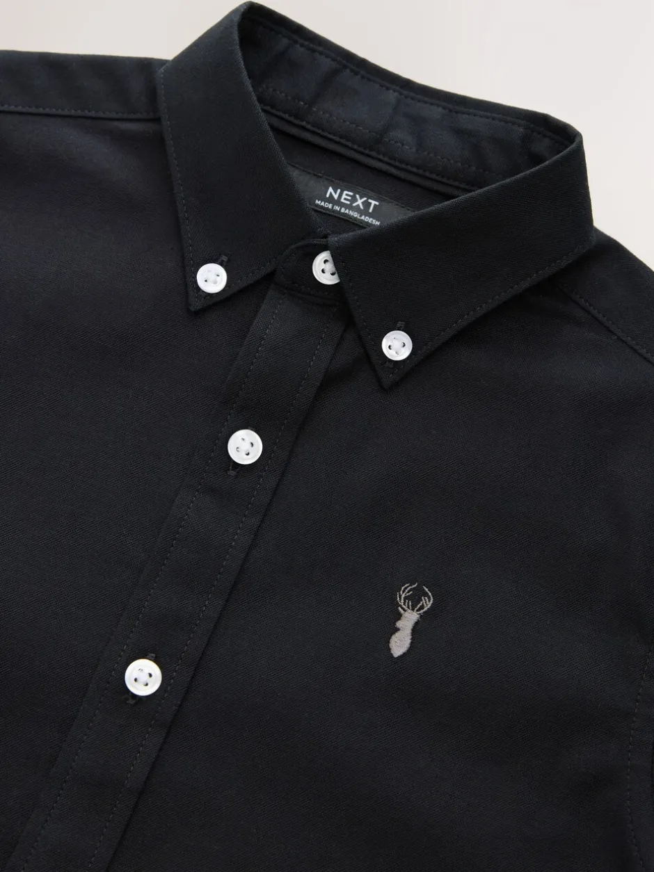 Shirts*Next Zwart - Oxford overhemd (3-16 jr)
