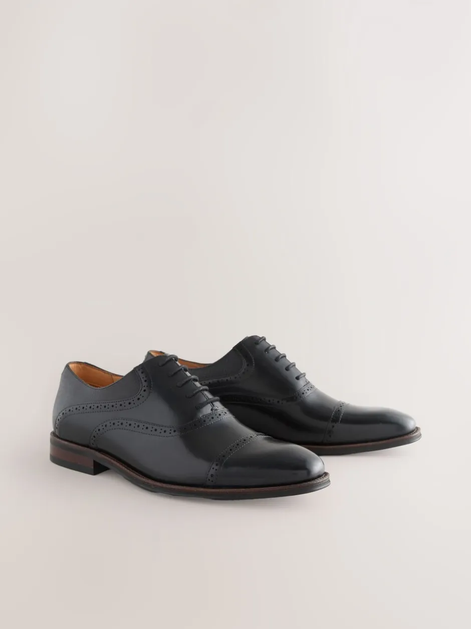 Formele Schoenen|Next - Oxford-schoenen met neusstuk Zwart
