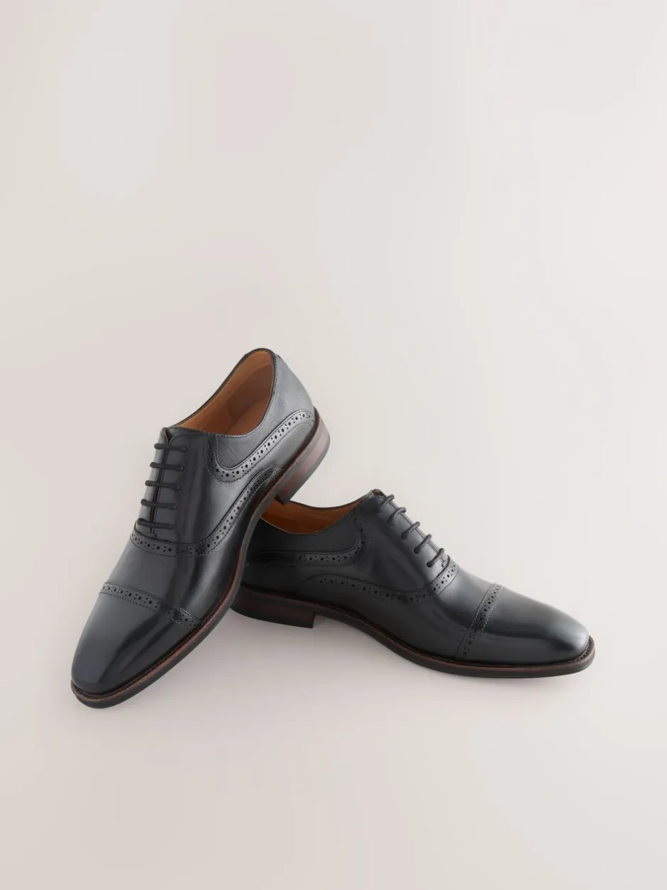 Formele Schoenen|Next - Oxford-schoenen met neusstuk Zwart