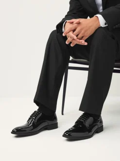 Schoenen|Formele Schoenen*Next Zwart - Patent Derby Shoes