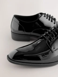 Schoenen|Formele Schoenen*Next Zwart - Patent Derby Shoes