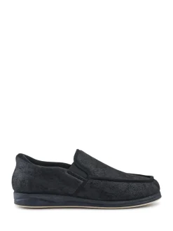 Pantoffels*Pavers - Extra Wide Memory Foam Slippers Zwart