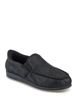 Pantoffels*Pavers - Extra Wide Memory Foam Slippers Zwart