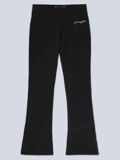 Sportkleding*Pineapple - - Jersey bootcut-broek voor dames Zwart