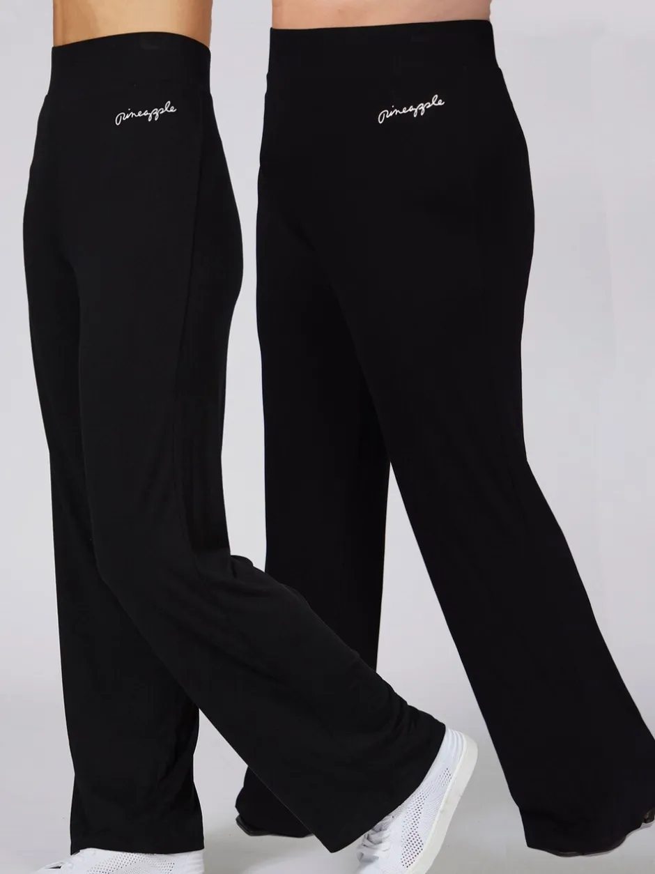 Leggings En Joggingbroeken|Pineapple - viscose joggingbroek Zwart