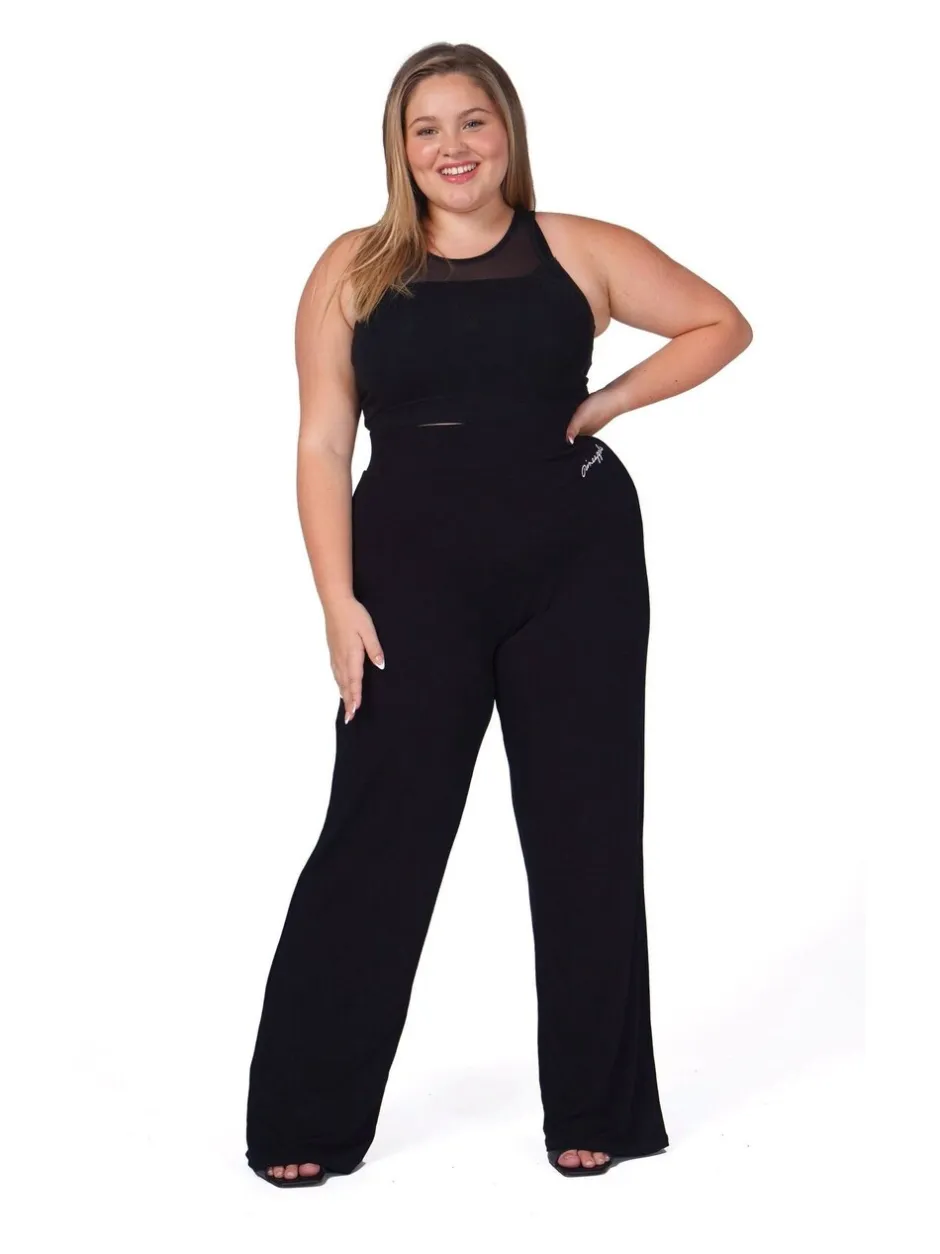 Leggings En Joggingbroeken|Pineapple - viscose joggingbroek Zwart