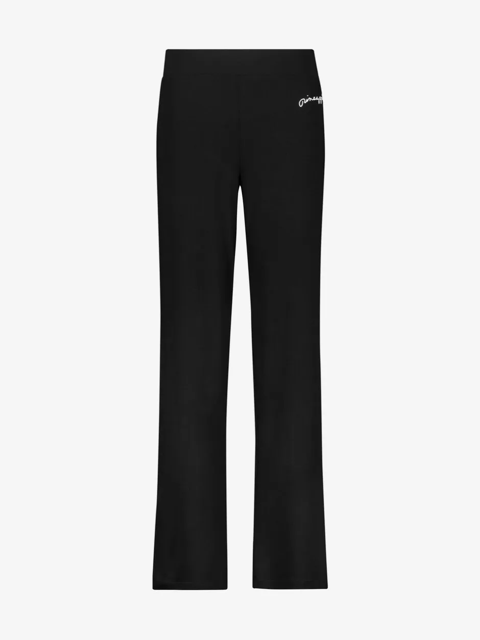 Leggings En Joggingbroeken|Pineapple - viscose joggingbroek Zwart