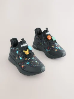 Sneakers|Next Zwart - Pokemon sneakers met elastische veter