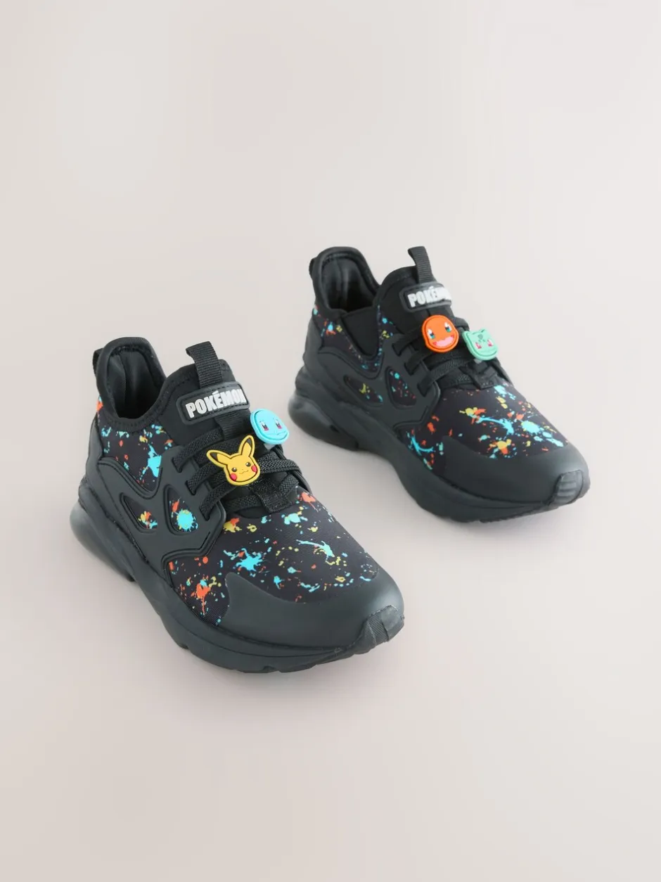 Sneakers|Next Zwart - Pokemon sneakers met elastische veter