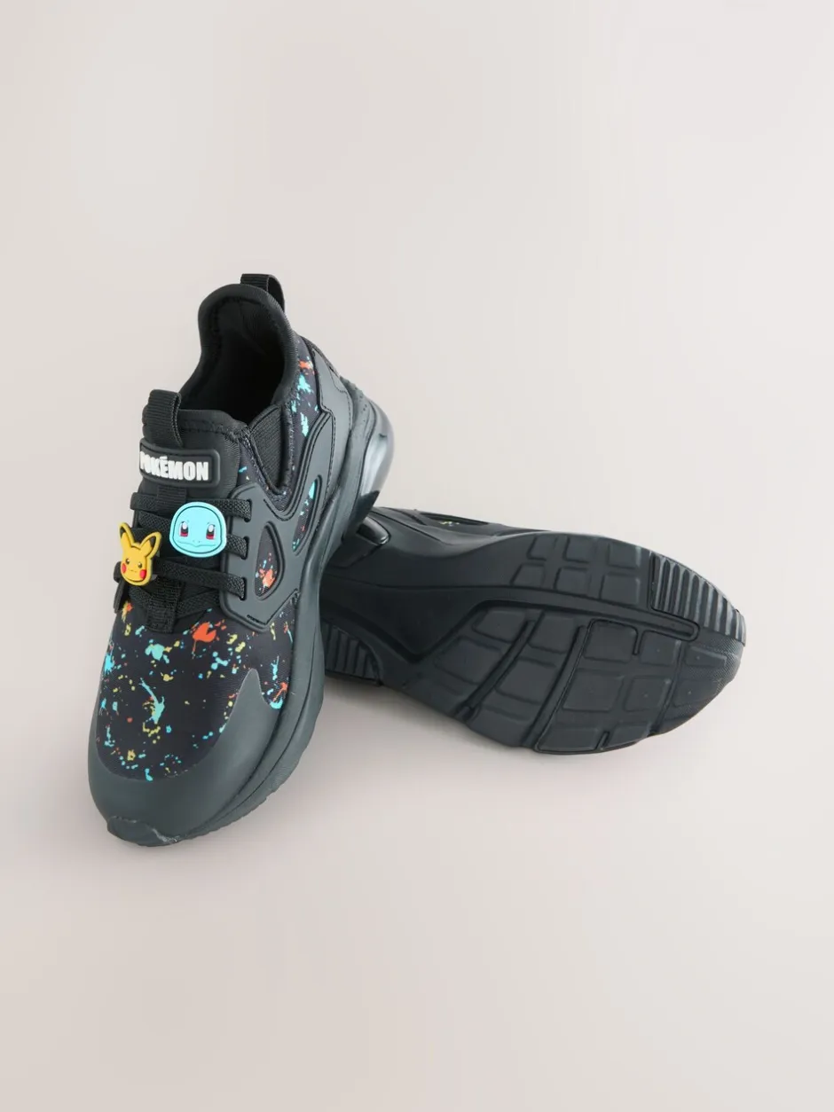 Sneakers|Next Zwart - Pokemon sneakers met elastische veter