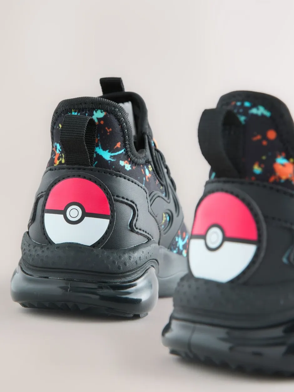 Sneakers|Next Zwart - Pokemon sneakers met elastische veter