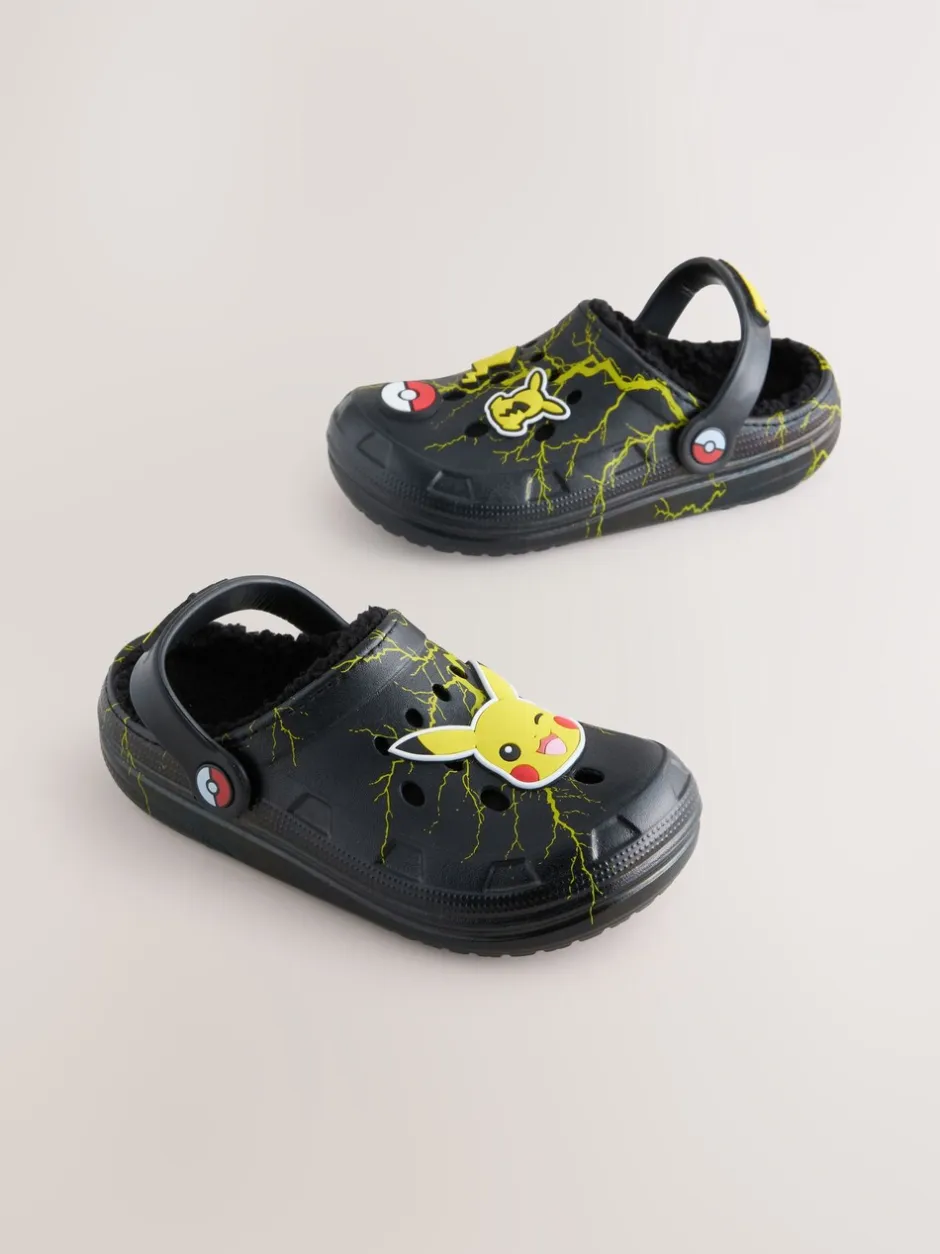 Pantoffels|Next Zwart - Pokemon Warm Lined Slipper Clogs
