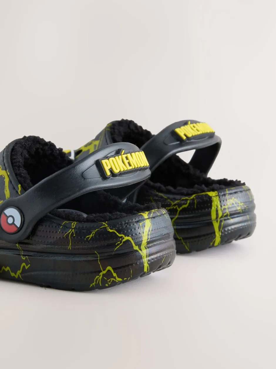 Pantoffels|Next Zwart - Pokemon Warm Lined Slipper Clogs