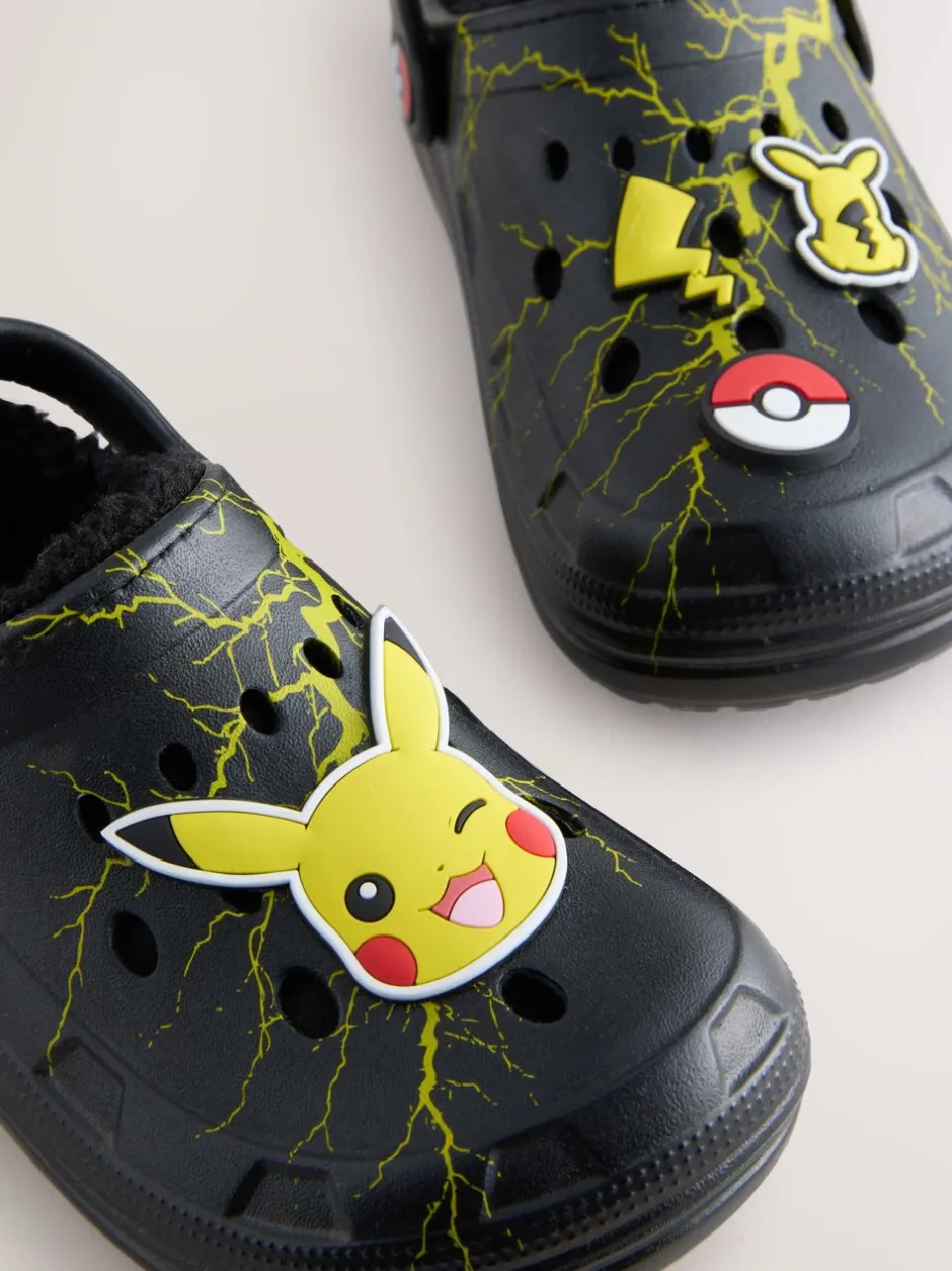 Pantoffels|Next Zwart - Pokemon Warm Lined Slipper Clogs