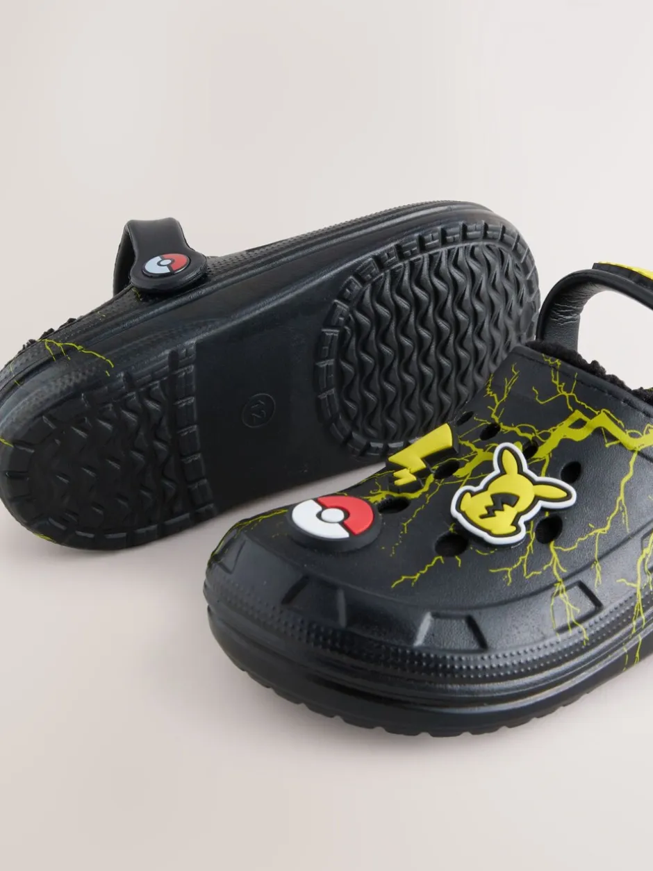 Pantoffels|Next Zwart - Pokemon Warm Lined Slipper Clogs