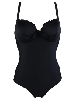 Badkleding|Pour Moi - - Splash - Ondersteunend badpak met beugel en vulling Zwart