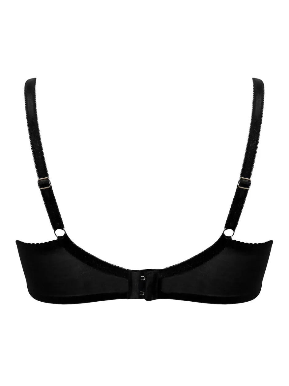 Beha's*Pour Moi - Fleur Balconette Bra Zwart