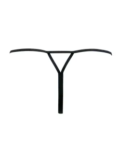 Onderbroeken|Pour Moi Zwart - For Your Eyes Only string met hoge taille zonder kruis