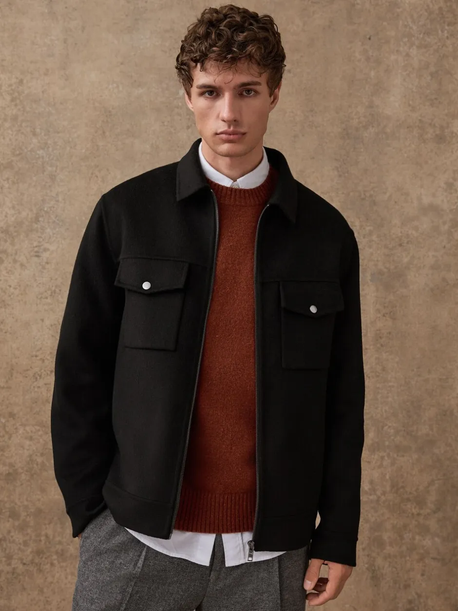 Blazers En Business-Jasjes*Next Zwart - Premium zacht aanvoelend jack met hoog wolgehalte