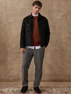 Blazers En Business-Jasjes*Next Zwart - Premium zacht aanvoelend jack met hoog wolgehalte