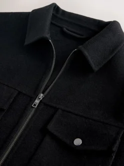 Blazers En Business-Jasjes*Next Zwart - Premium zacht aanvoelend jack met hoog wolgehalte