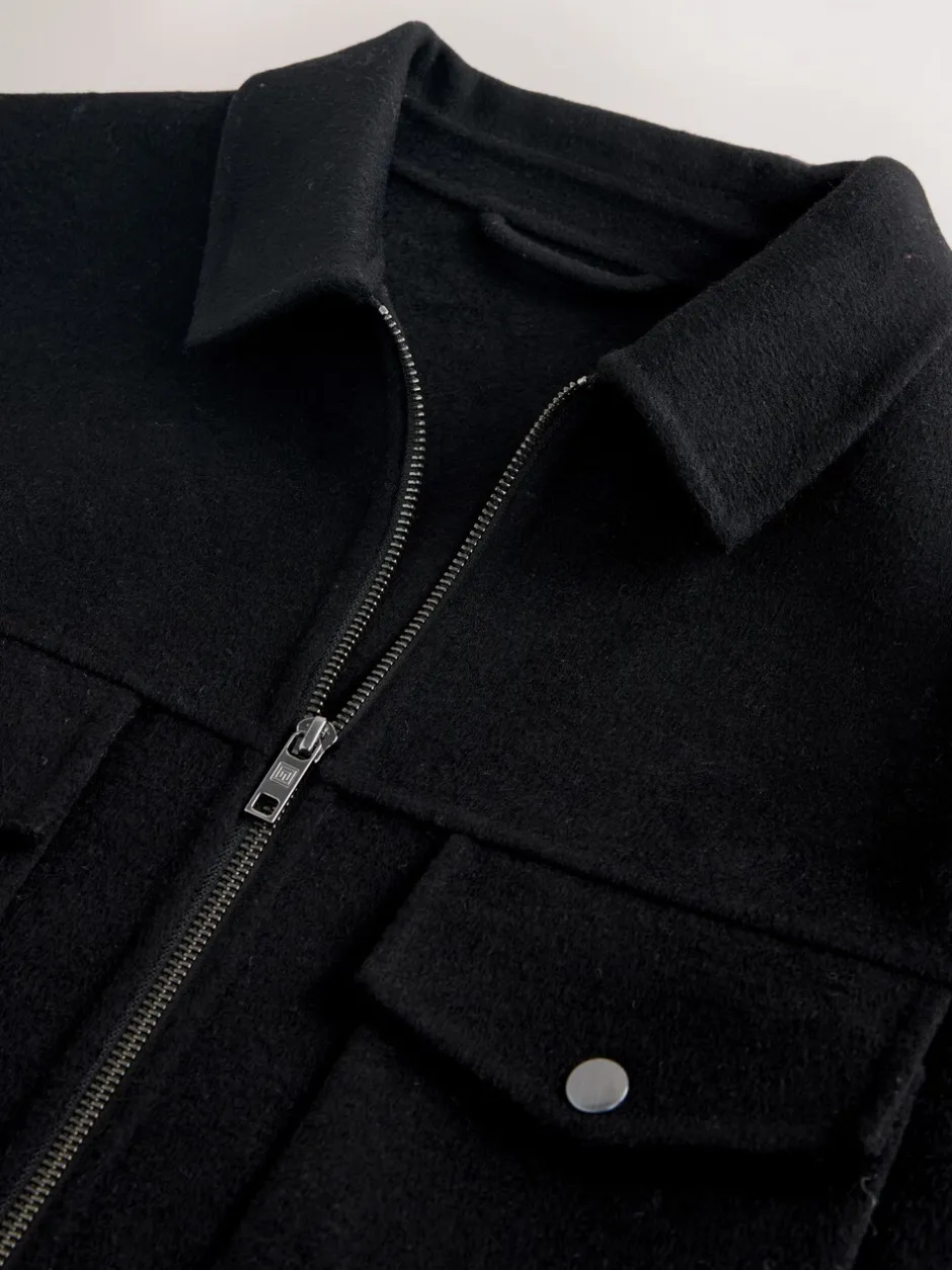 Blazers En Business-Jasjes*Next Zwart - Premium zacht aanvoelend jack met hoog wolgehalte