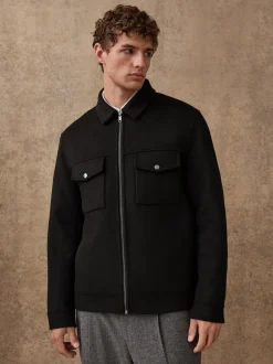 Blazers En Business-Jasjes*Next Zwart - Premium zacht aanvoelend jack met hoog wolgehalte