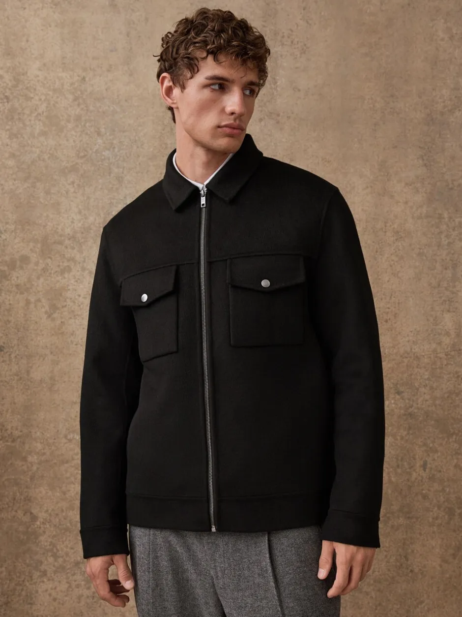 Blazers En Business-Jasjes*Next Zwart - Premium zacht aanvoelend jack met hoog wolgehalte