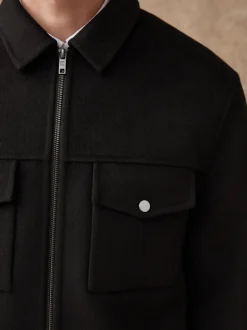 Blazers En Business-Jasjes*Next Zwart - Premium zacht aanvoelend jack met hoog wolgehalte