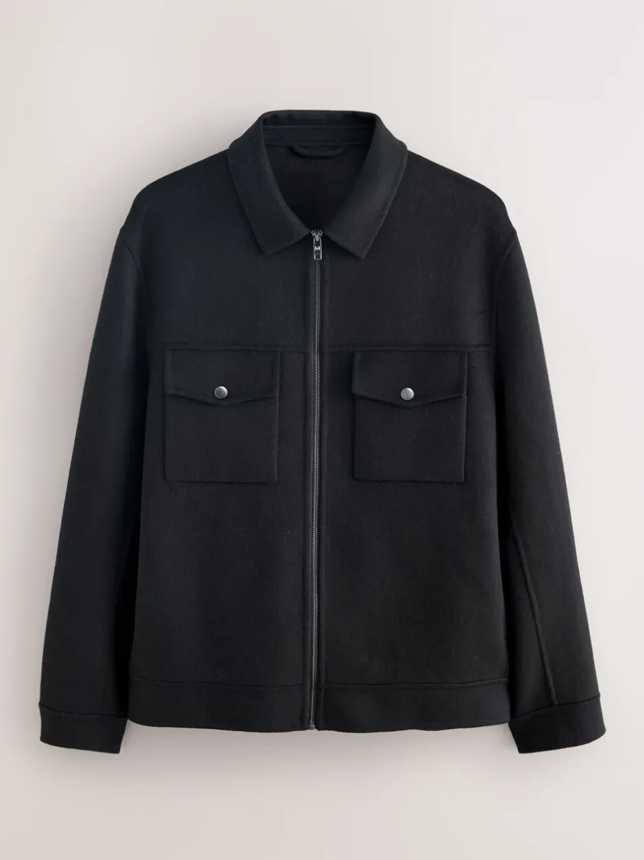 Blazers En Business-Jasjes*Next Zwart - Premium zacht aanvoelend jack met hoog wolgehalte