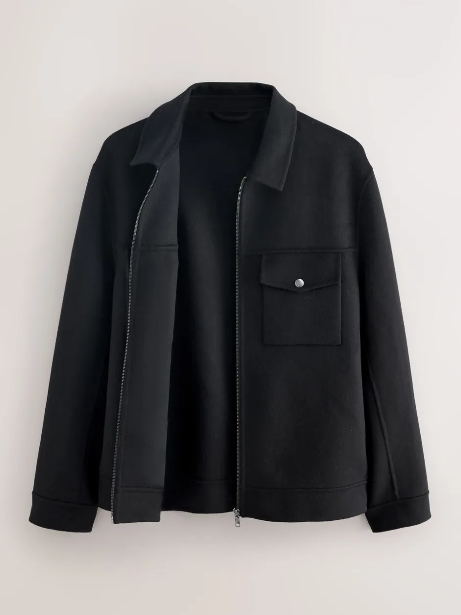 Blazers En Business-Jasjes*Next Zwart - Premium zacht aanvoelend jack met hoog wolgehalte