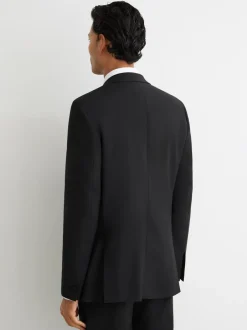 Smokings En Feestkleding|Reiss Zwart - Punt revers - Poker modieus gesneden Single breasted Jack Tailored-Fit