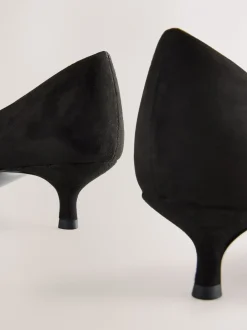 Schoenen Met Hakken|Next - Puntige lage naaldhakken schoenen Zwart