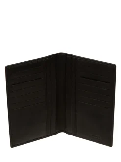 Portemonnees|Pure Luxuries London - 'George' Leather Card Holder Zwart