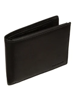 Portemonnees|Pure Luxuries London - Jack Leather Wallet Zwart