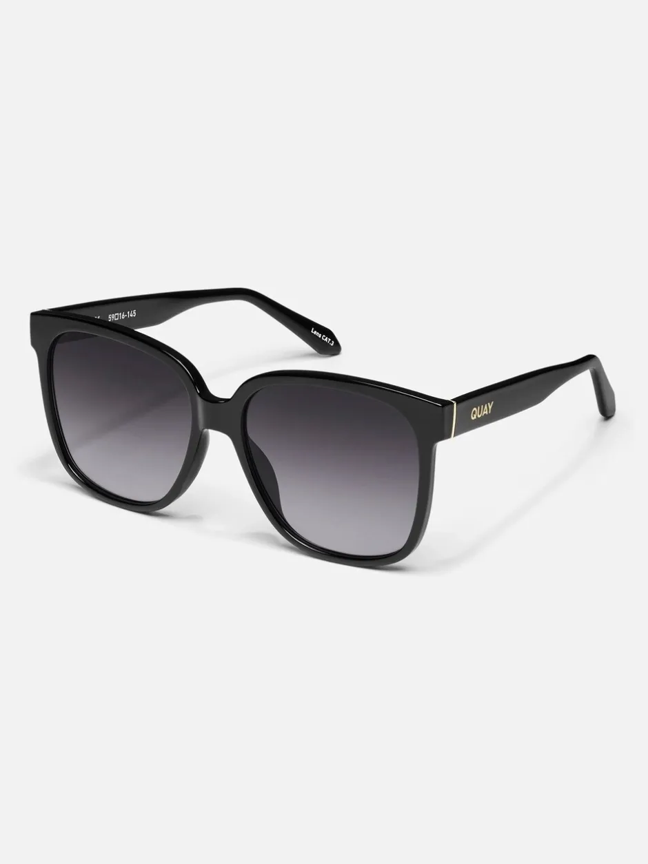 Zonnebril*QUAY - Wide Awake Sunglass Zwart