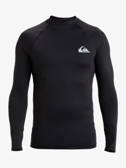 Badkleding*Quiksilver Zwart - surfhemdje met lange mouwen