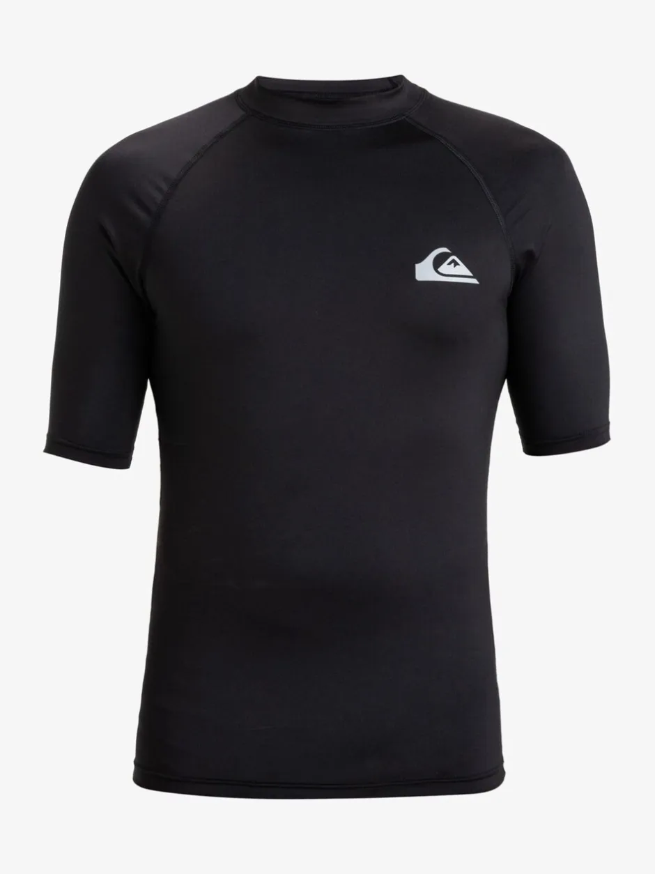 Badkleding*Quiksilver - UPF50 uv-werend hemdje met korte mouwen Zwart