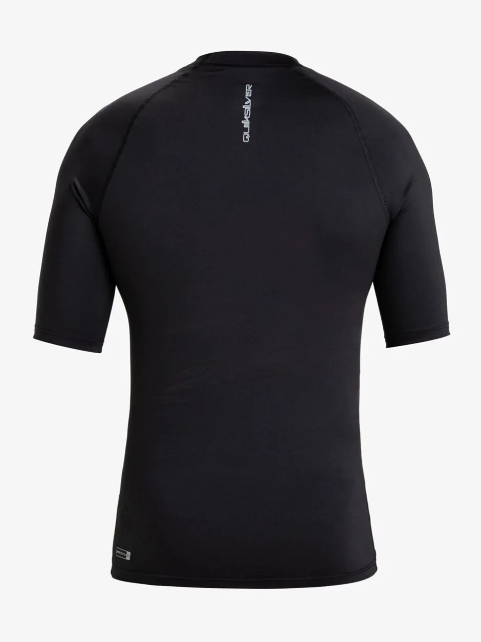 Badkleding*Quiksilver - UPF50 uv-werend hemdje met korte mouwen Zwart